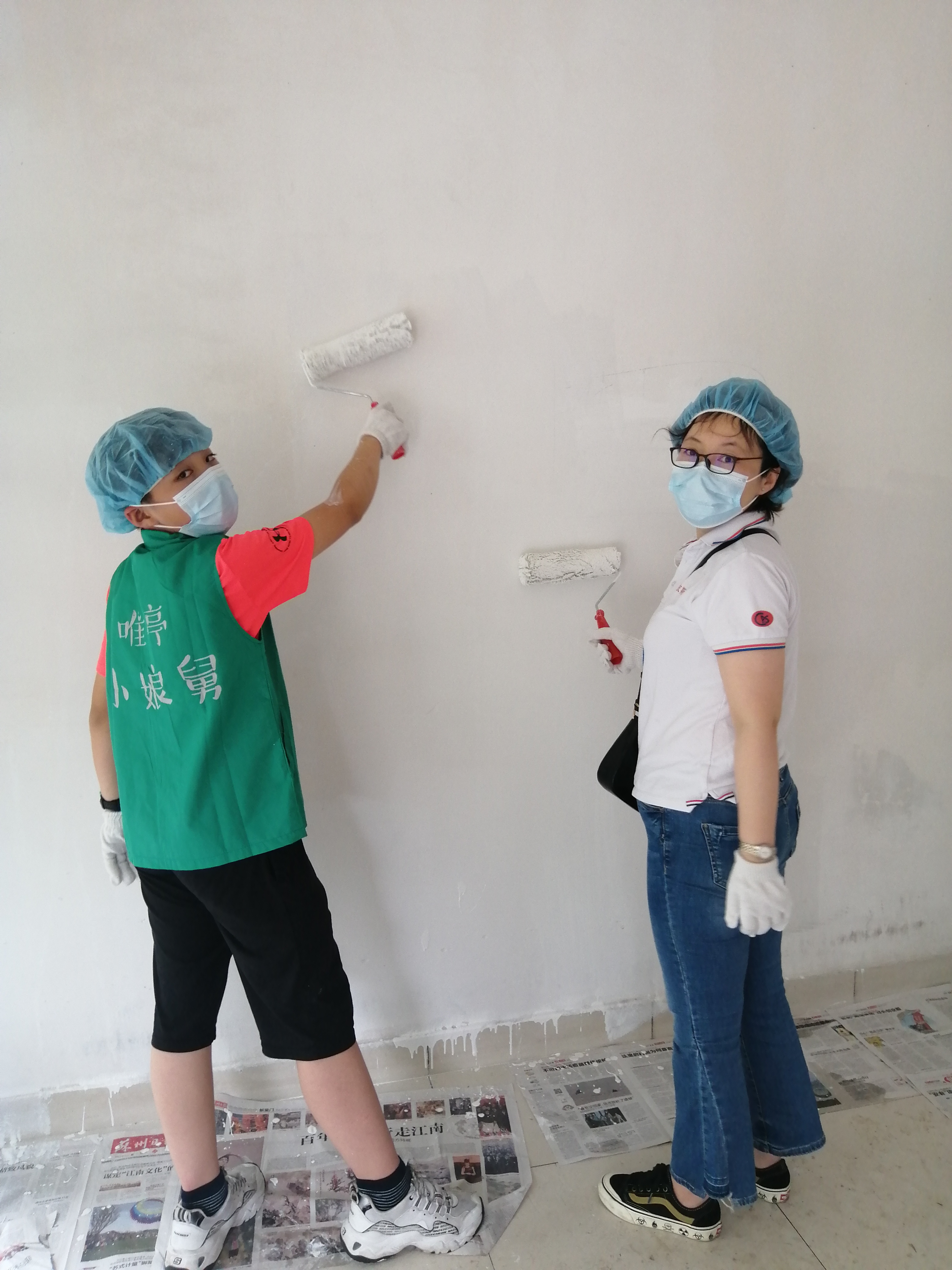 918博天堂环保参加唯亭施家浜街道大手拉小手文明楼道共建“小娘舅”分队