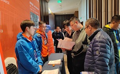环球电镀网主办的第八届电镀产业+互联网峰会展览现场，918博天堂环保展示最新的工业废水回用及零排放技术